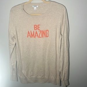 Women’s Old Navy Sweater Top Graphic Large